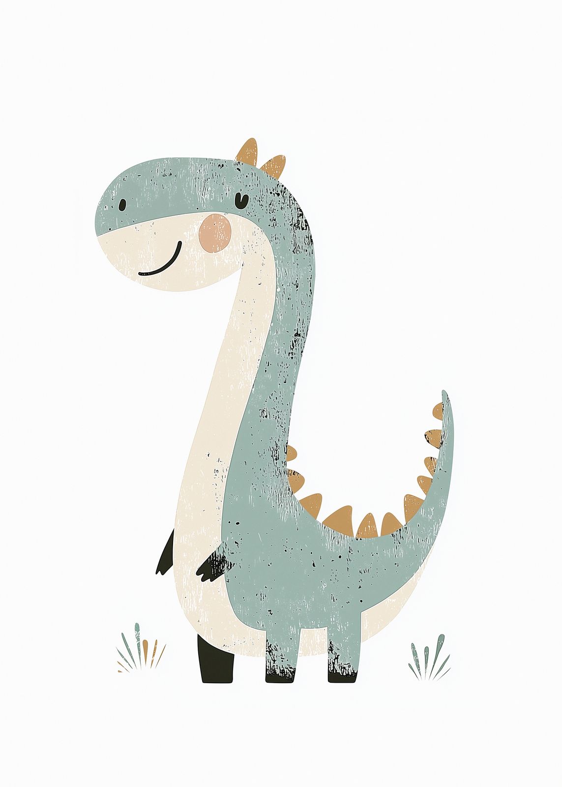 Poster - Söt Dinosaurie