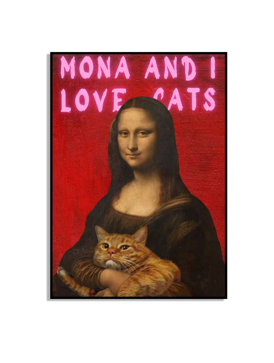 Mona Lisa Katt Affisch