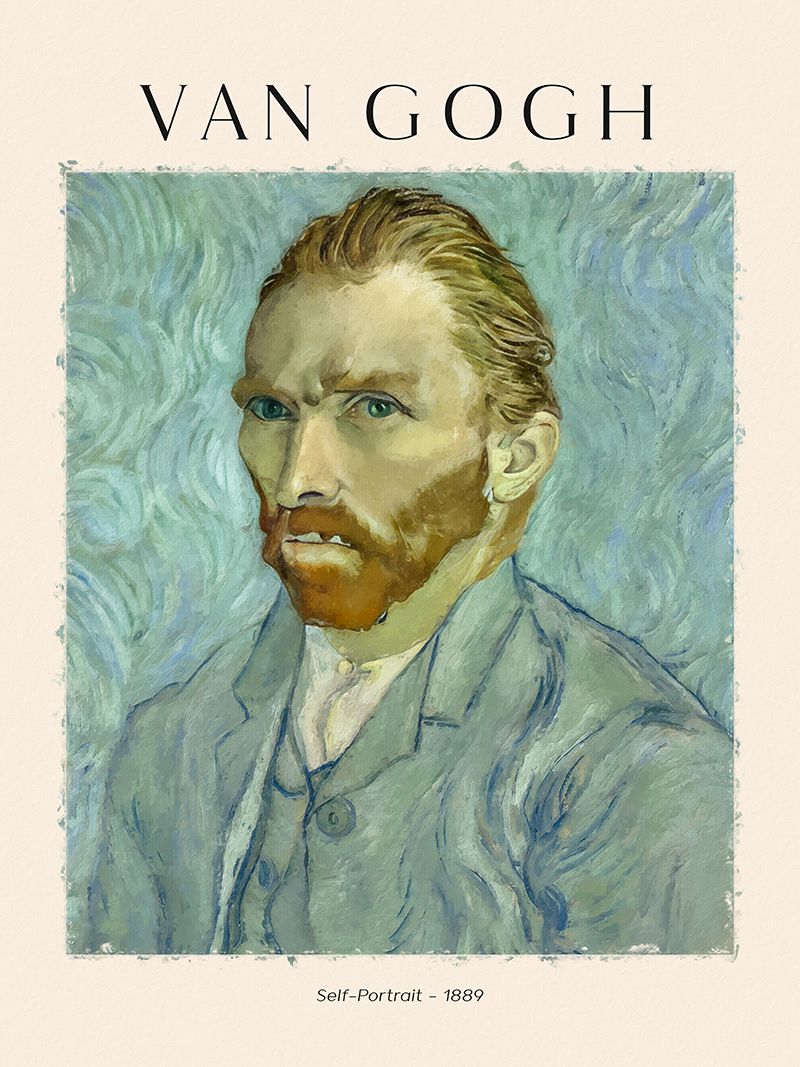 Affisch - Van Gogh Självporträtt