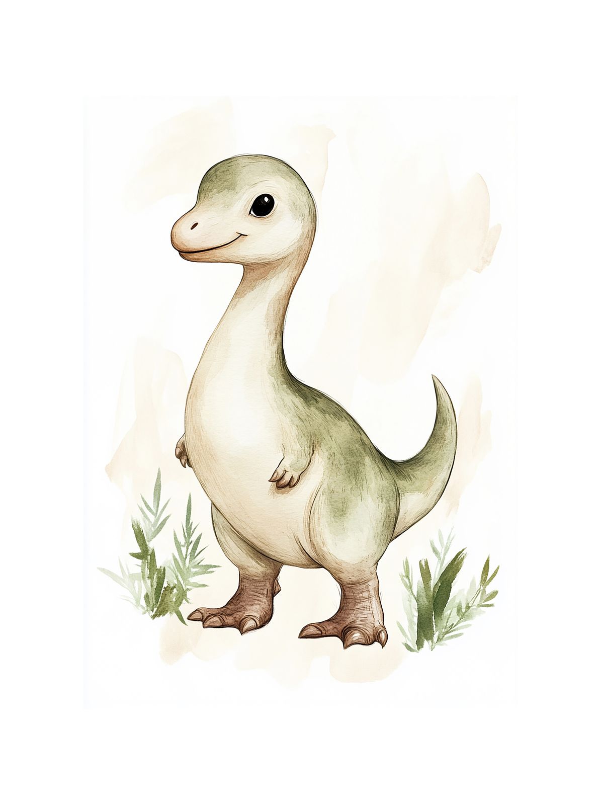 Affisch - Söt Dinosaurie