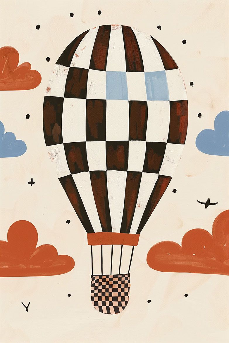 Poster - Varmluftsballong