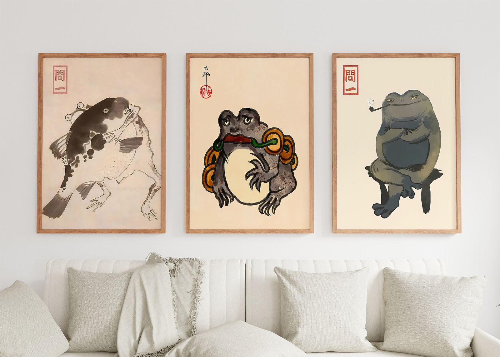 Poster - Grodkonstsamling / Set om 3
