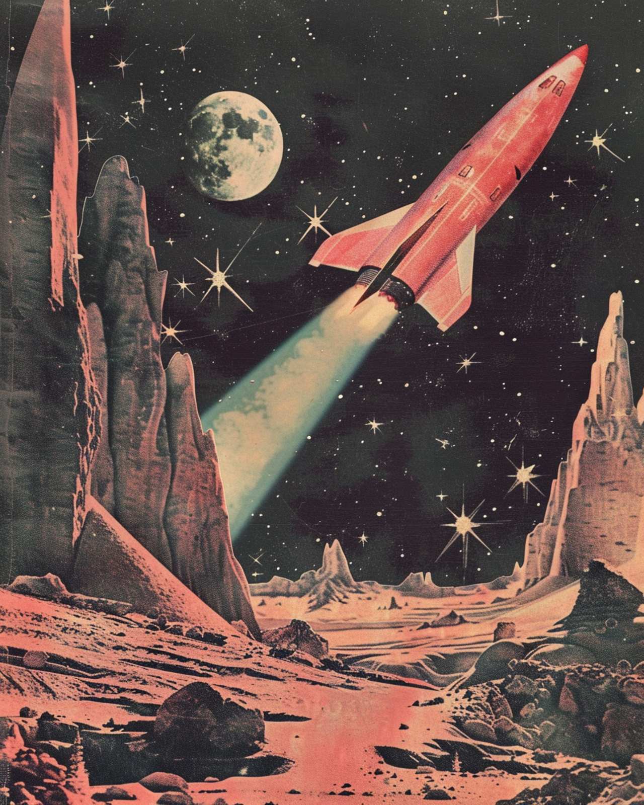 Poster - Raketen till Månen