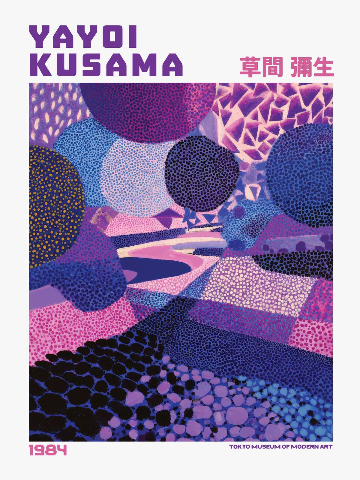 Poster - Yayoi Kusama Konst 1984