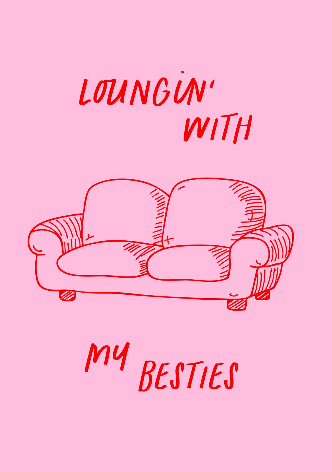 Poster - Loungin' med mina kompisar