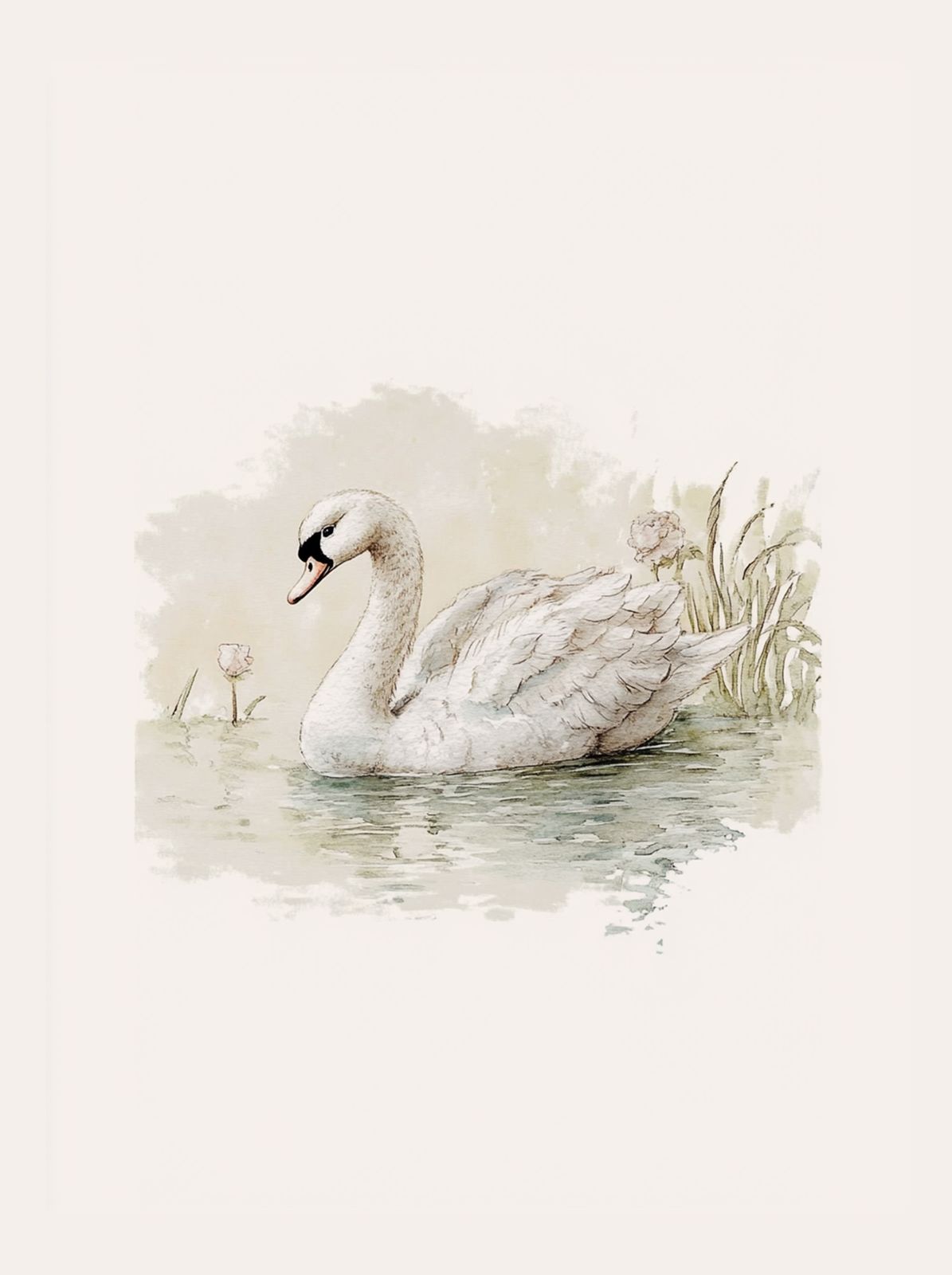 Poster - Svanillustration