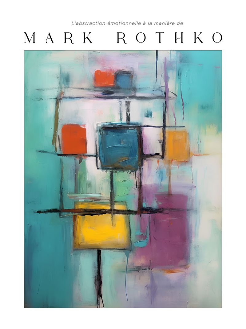 Poster - Abstraktion Inspirerad av Rothko