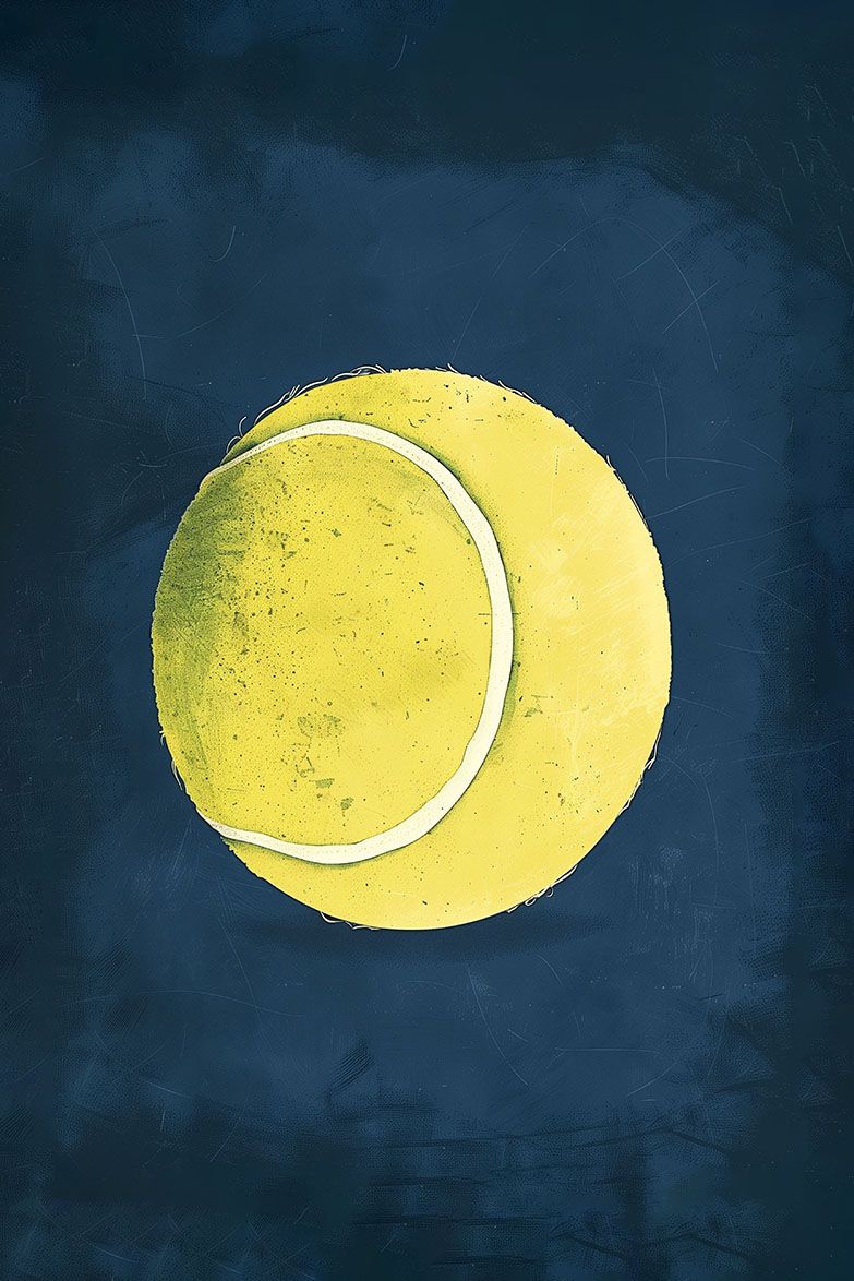 Poster - Tennisboll Konst