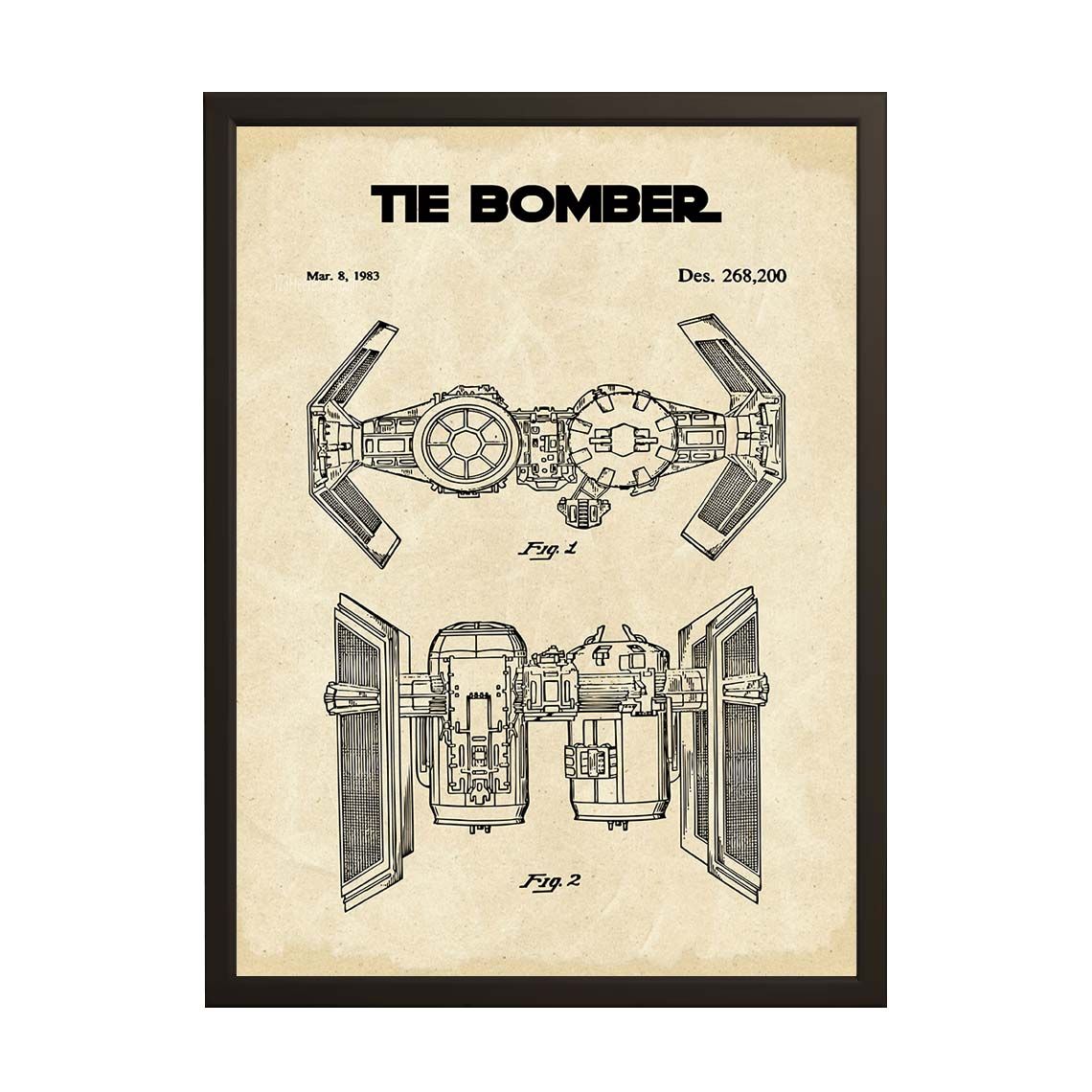 Patentritningsposter - TIE Bomber