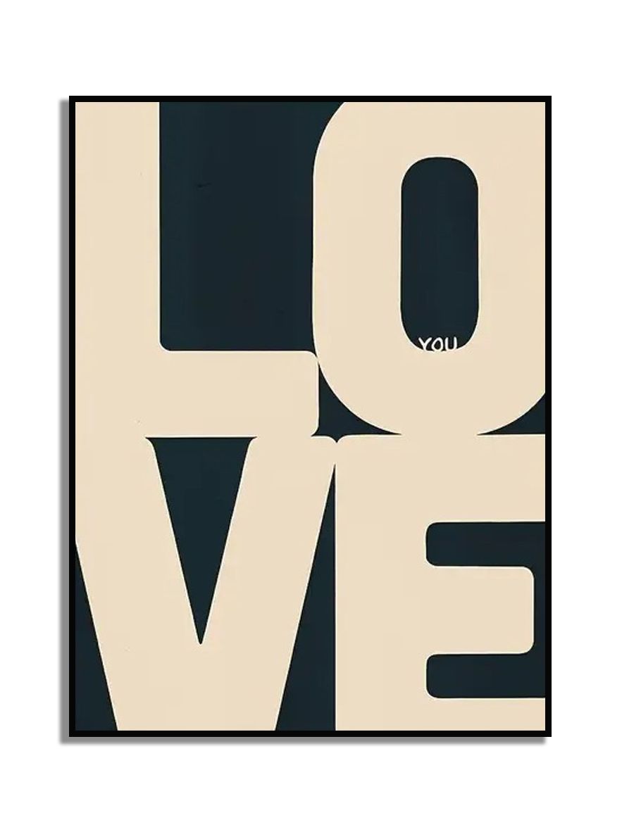 Affisch - LOVE Typografi