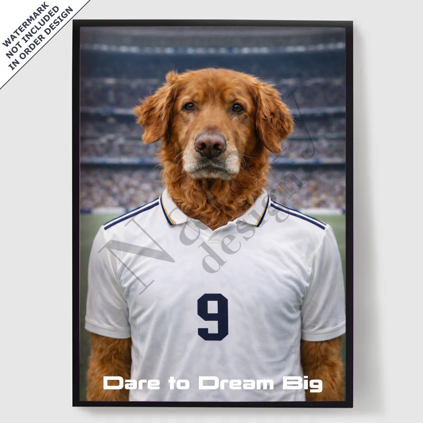 Personlig Poster - Husdjursfotbollsspelare - AI Poster