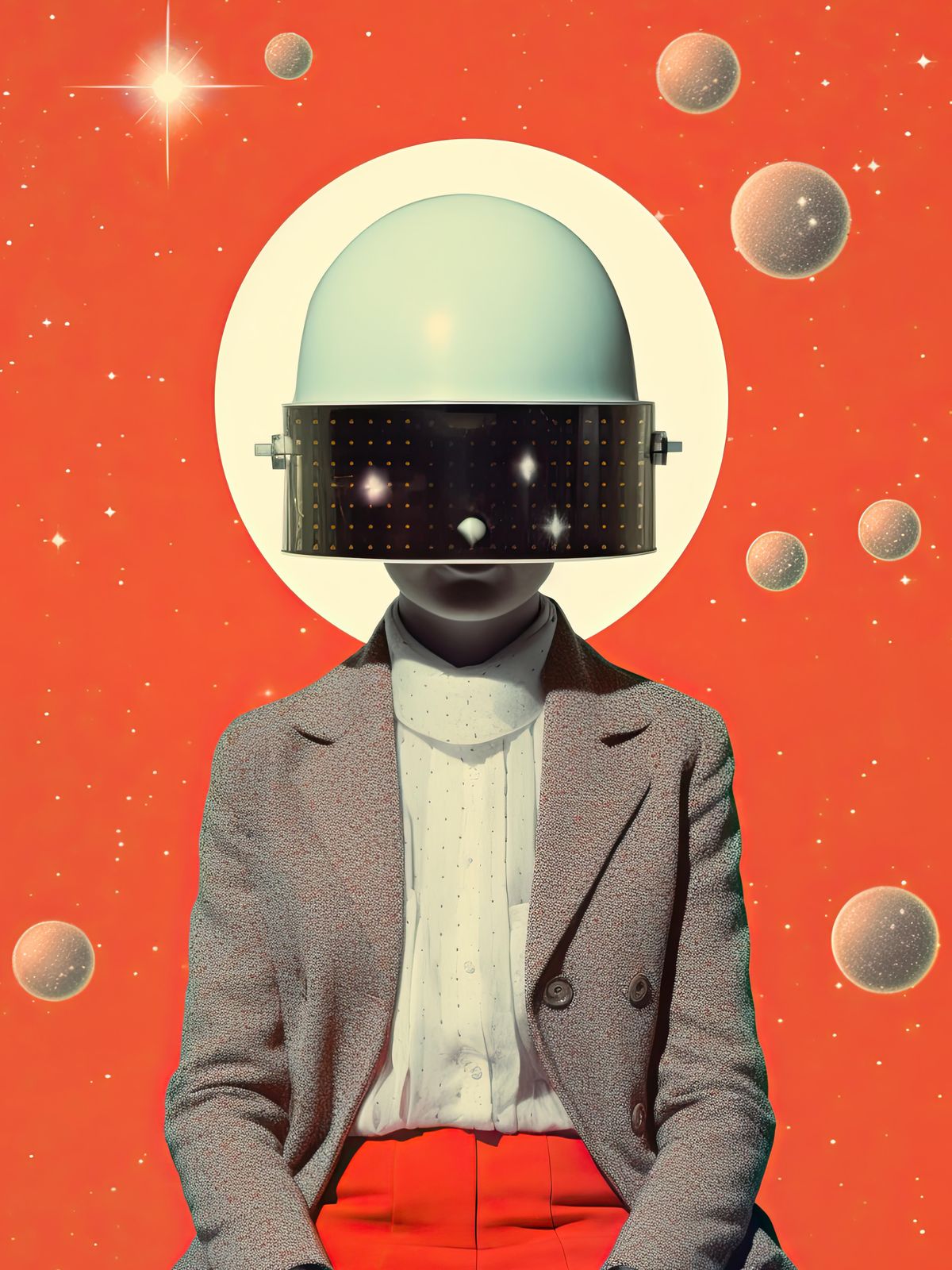 Affisch - Futuristisk Hjälm Design