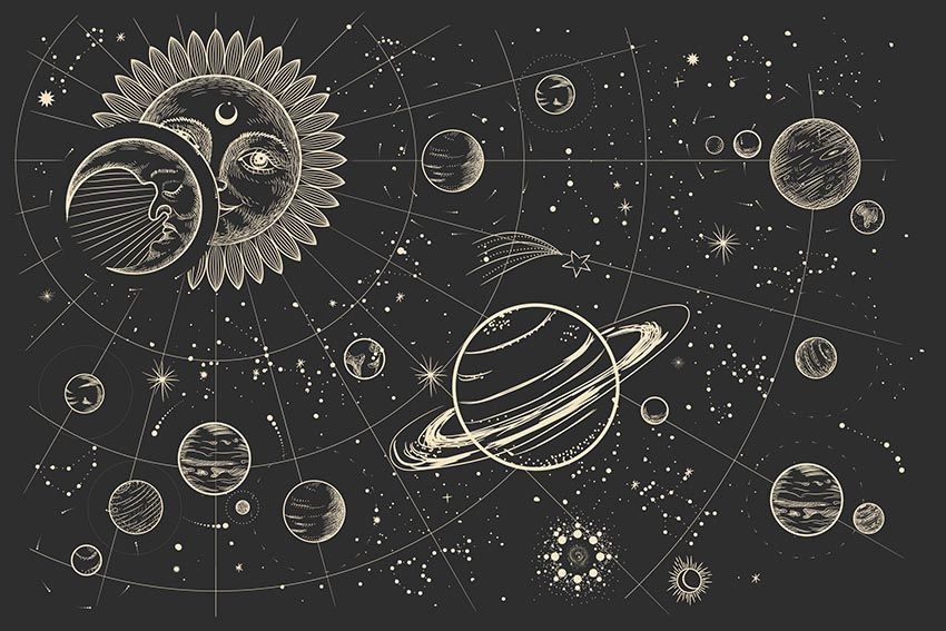 Affisch - Kosmisk Illustration
