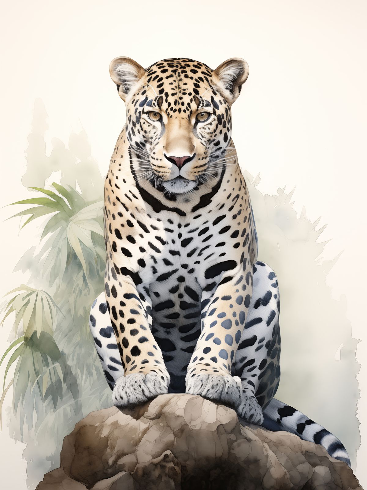 Poster - Leopardillustration