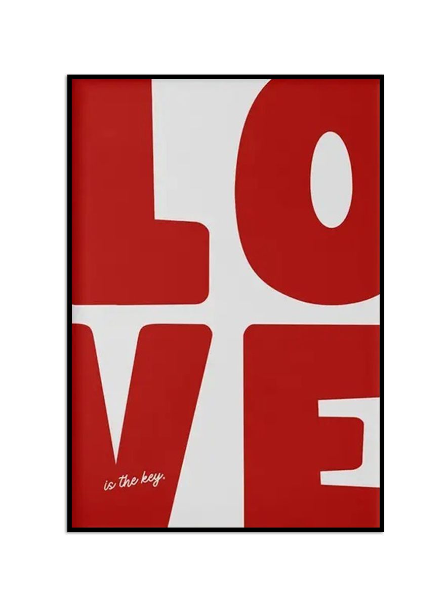 Poster - Kärlek Typografi