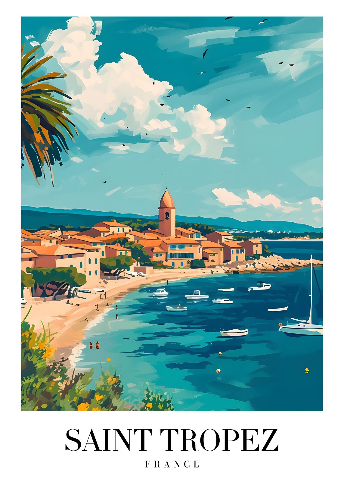 Poster - Saint Tropez, Frankrike