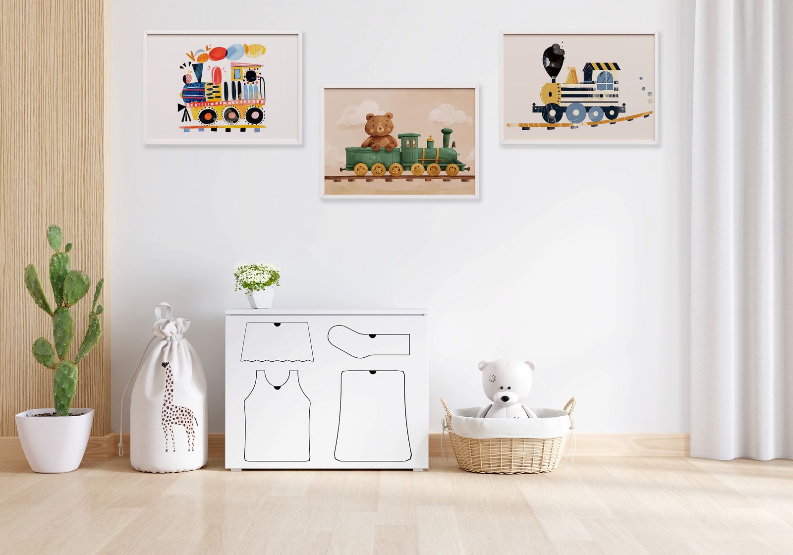 Poster - Tågäventyr / Set med 3