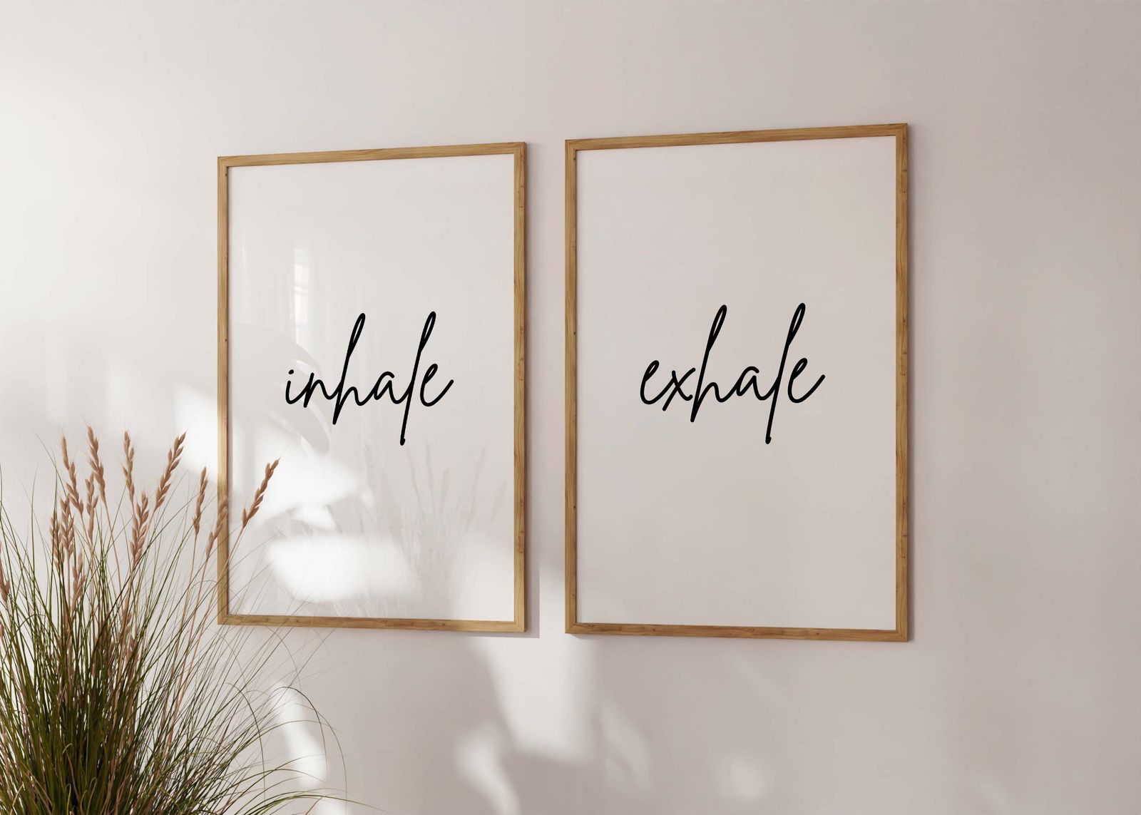 Poster - Inhale Exhale Set om 2