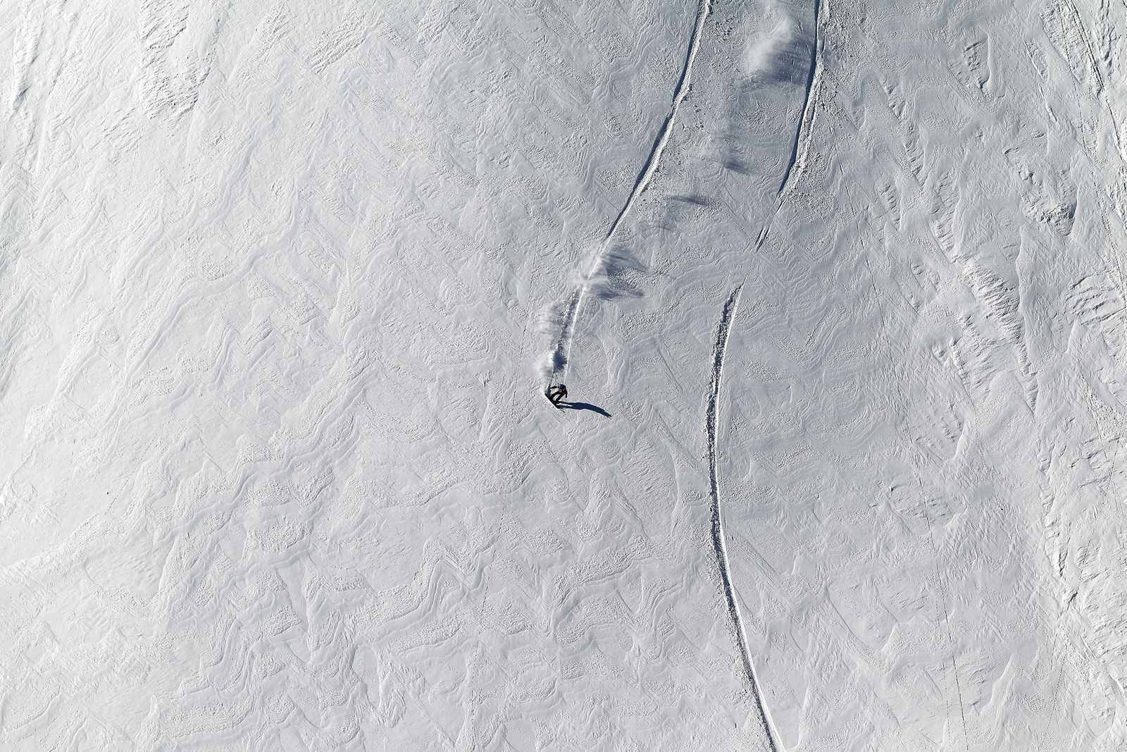 Poster - Snowboarder på Snöiga Sluttningen