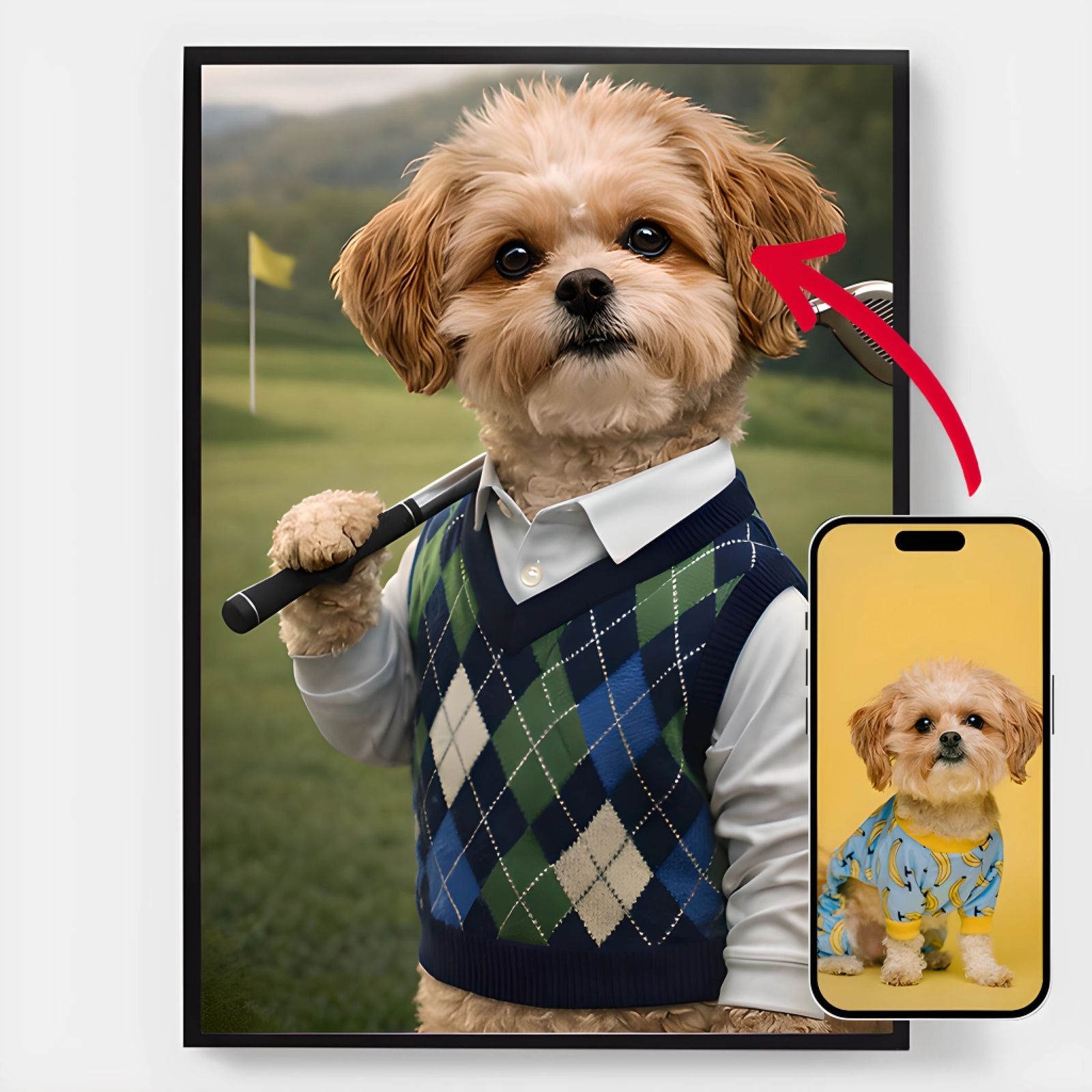 Personlig Poster - Husdjuret Golfaren - AI Poster