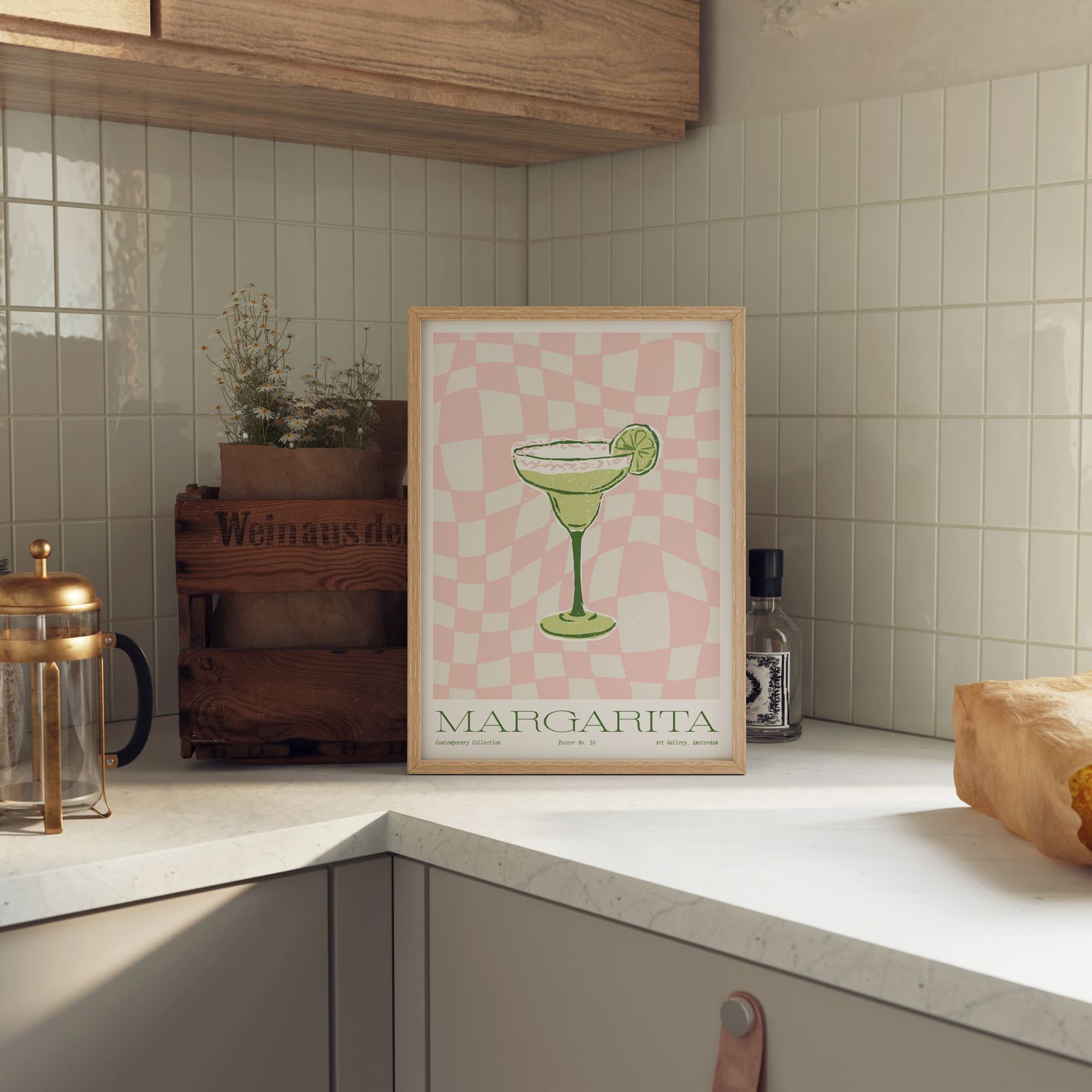 Poster - Margarita Cocktail Konst