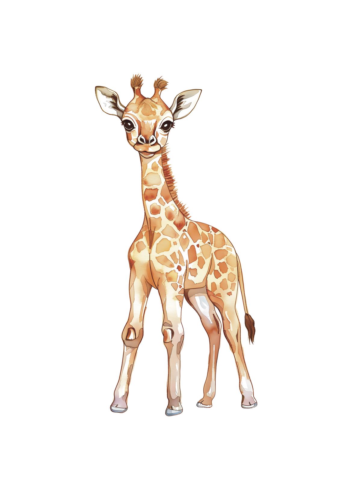 Poster - Baby Giraff Illustration