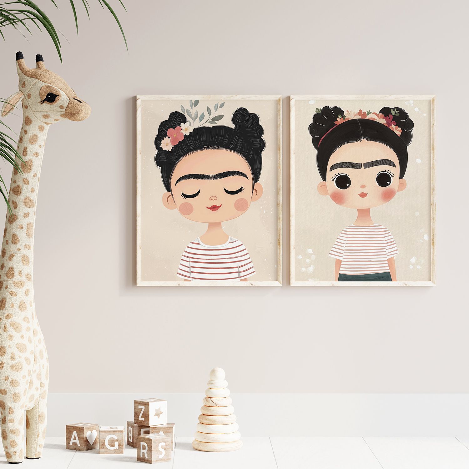 Poster - Frida Kahlo Porträtt Set om 2