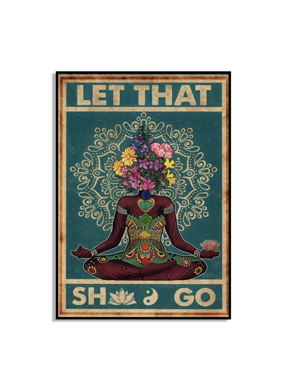 Meditativt Blomster Poster Art