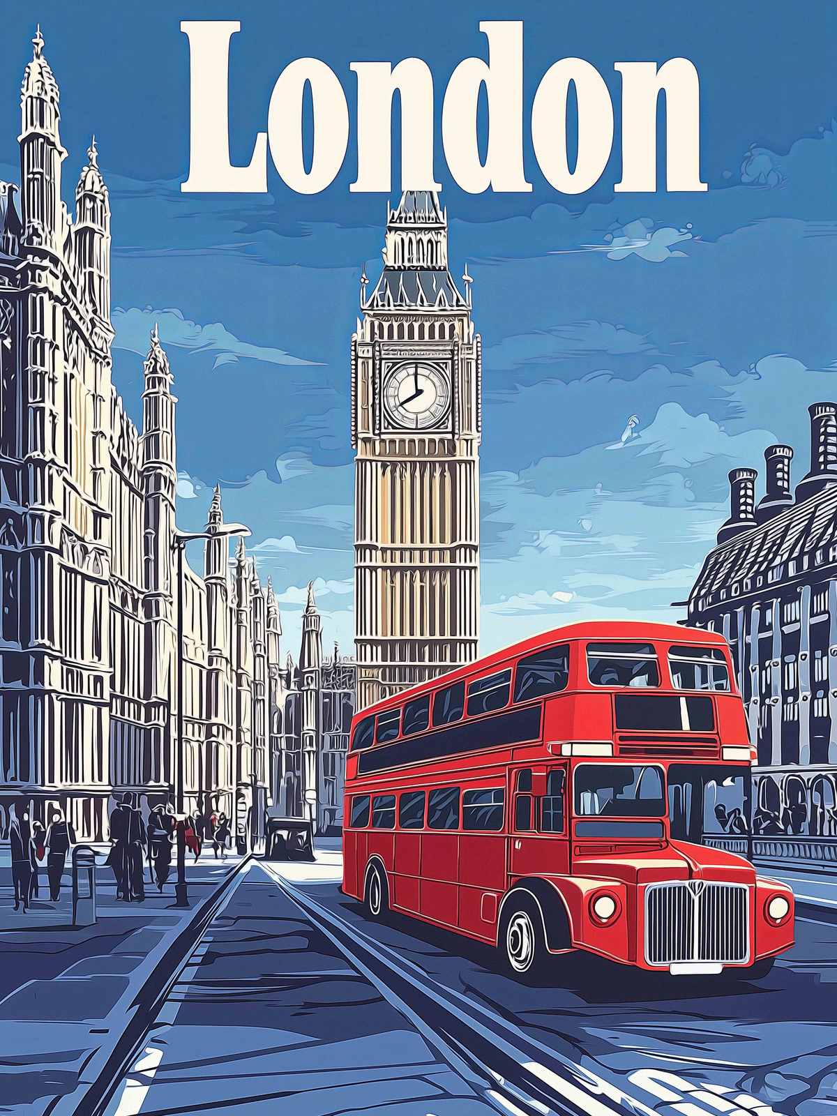 Poster - London City Bus
