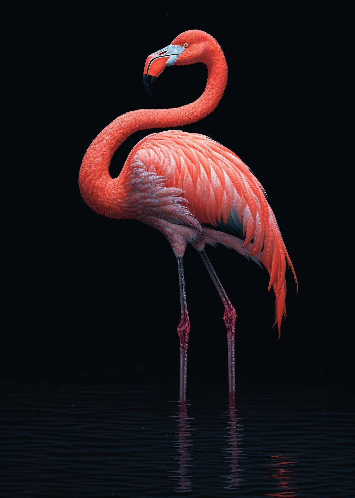 Affisch - Flamingo Elegans