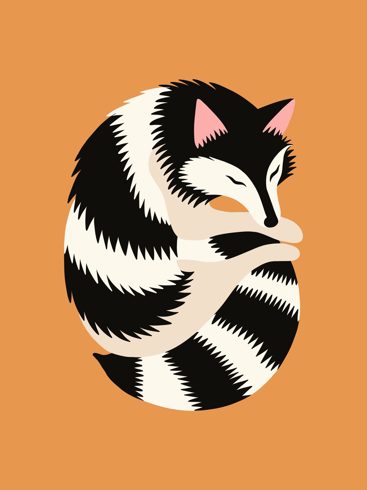 Poster - Rävillustration