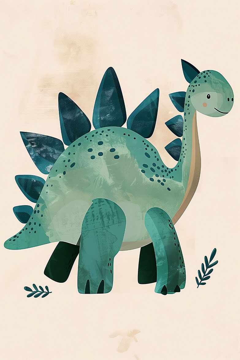 Poster - Dinosaur Illustration