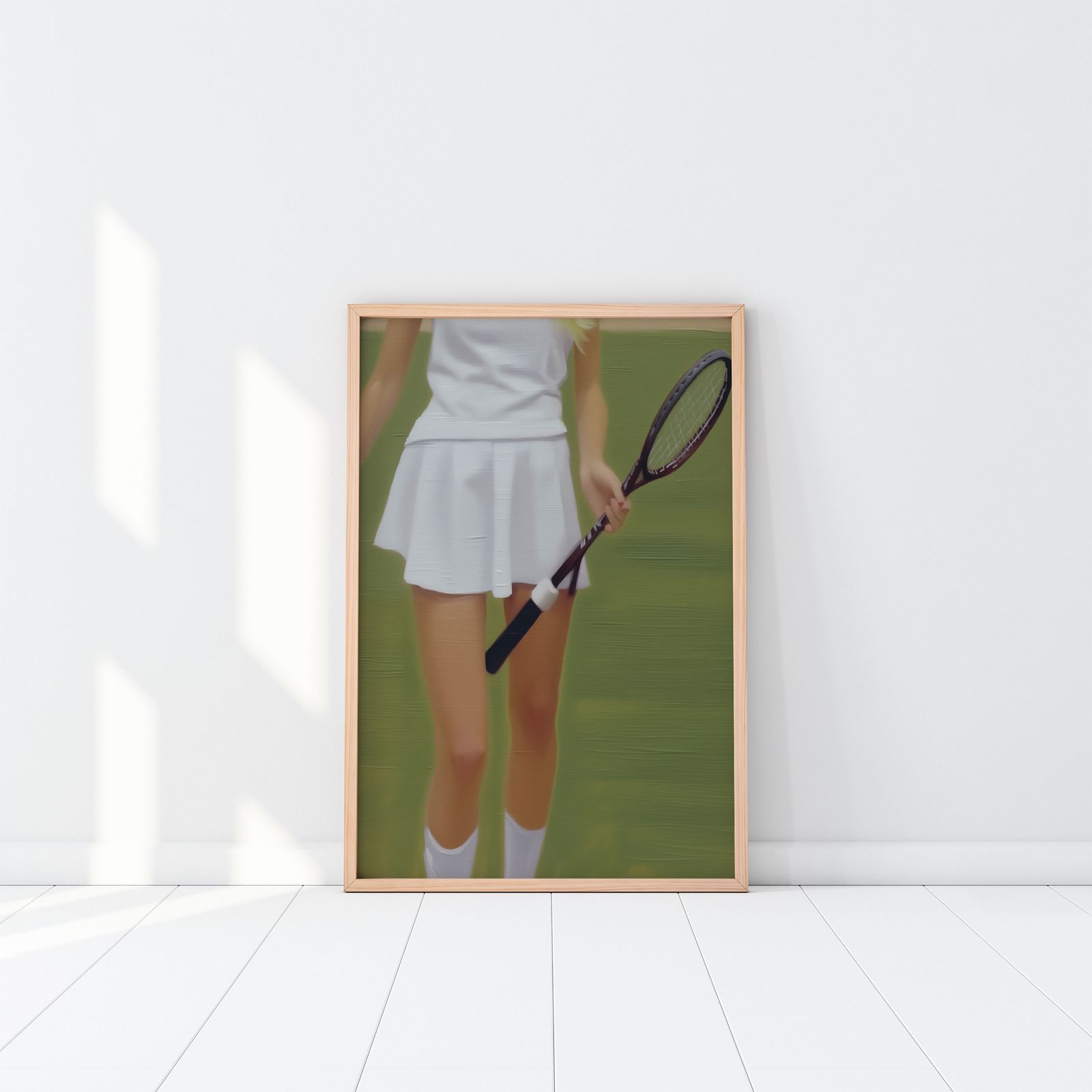 Poster - Tennisspelare med Racket