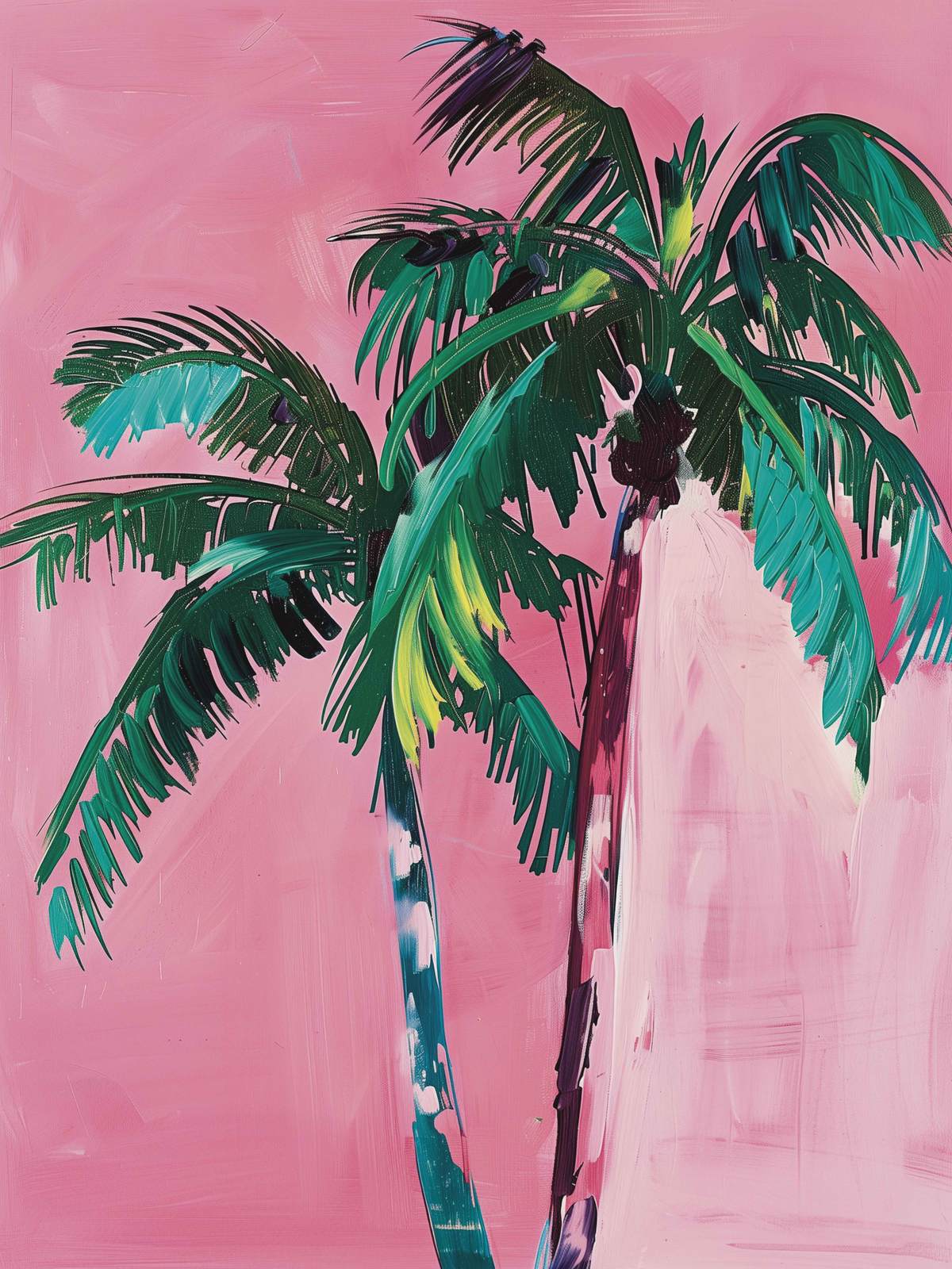 Poster - Tropisk Palm Illustration