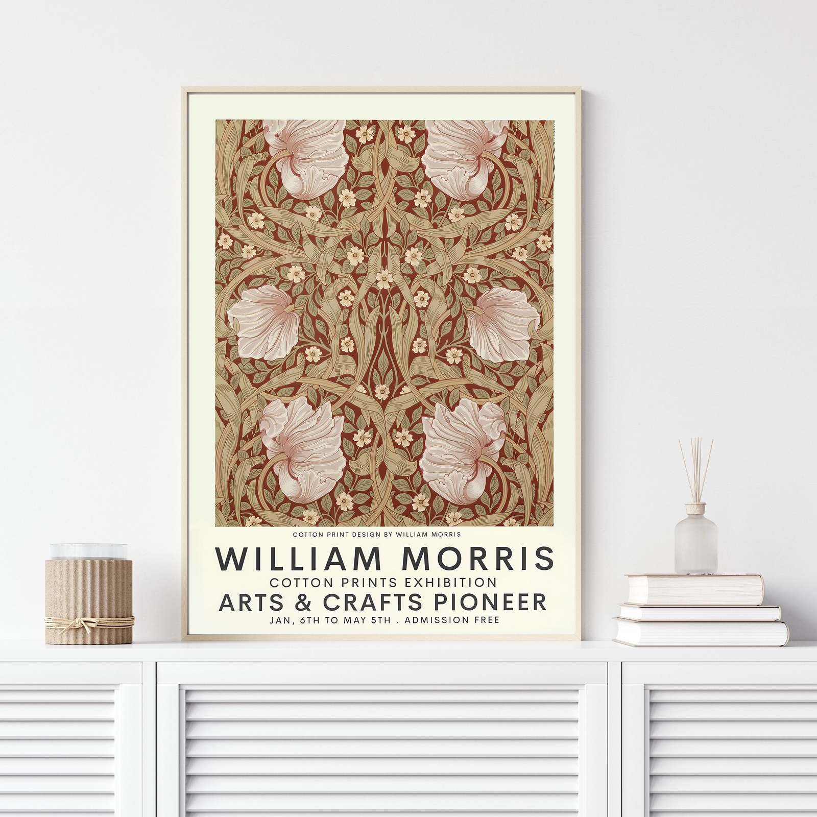 William Morris Bomulltryck Affisch - Enkel Artikel