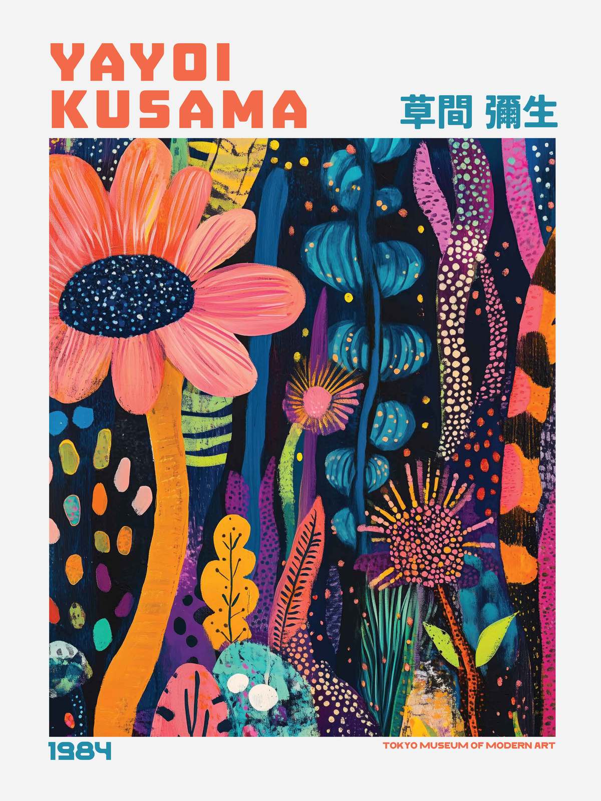 Poster - Yayoi Kusama Inspirerad Konstverk