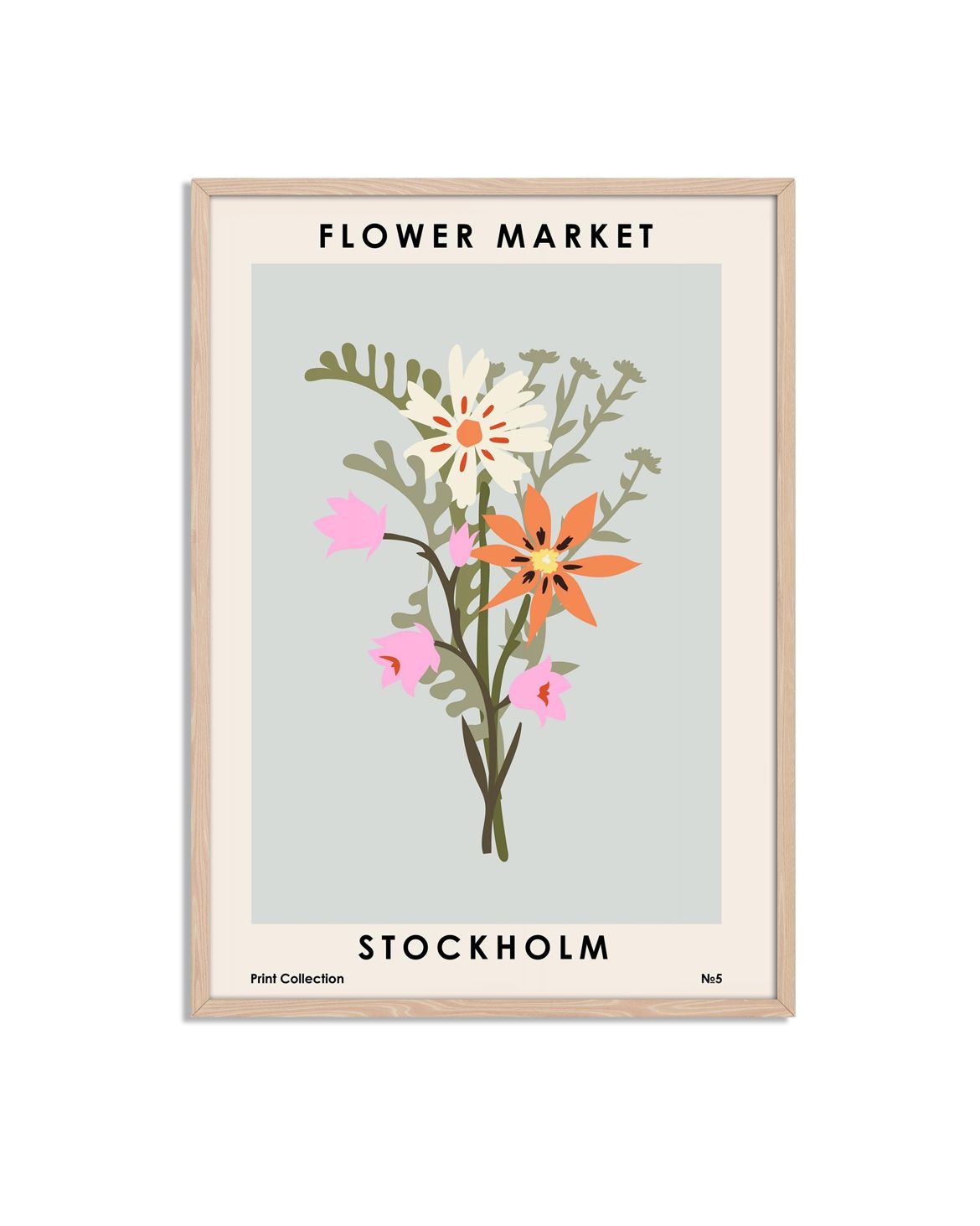 Blomstermarknad Affisch
