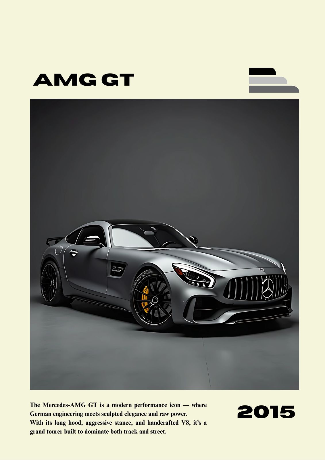 Poster - Vision Coupe Koenigsegg CCX AMG GT / Set om 3