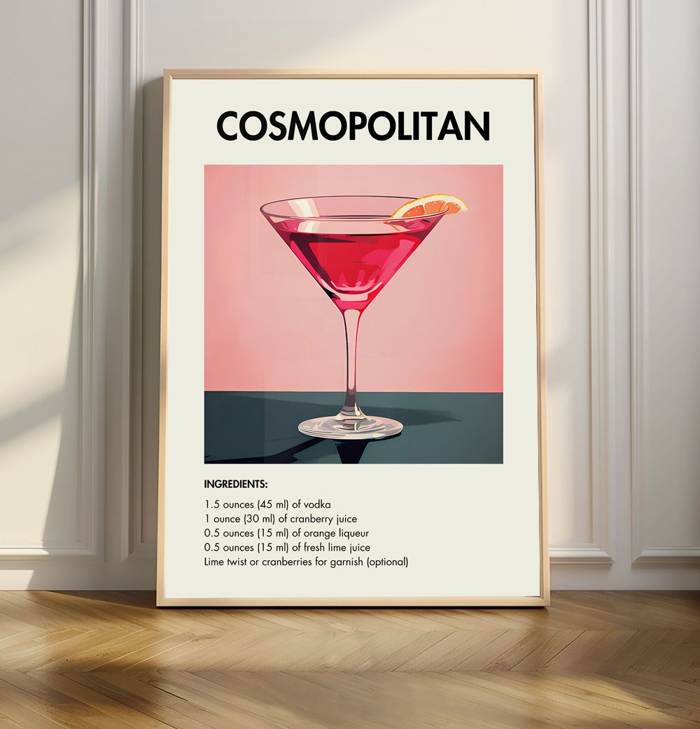 Cosmopolitan Recept Poster