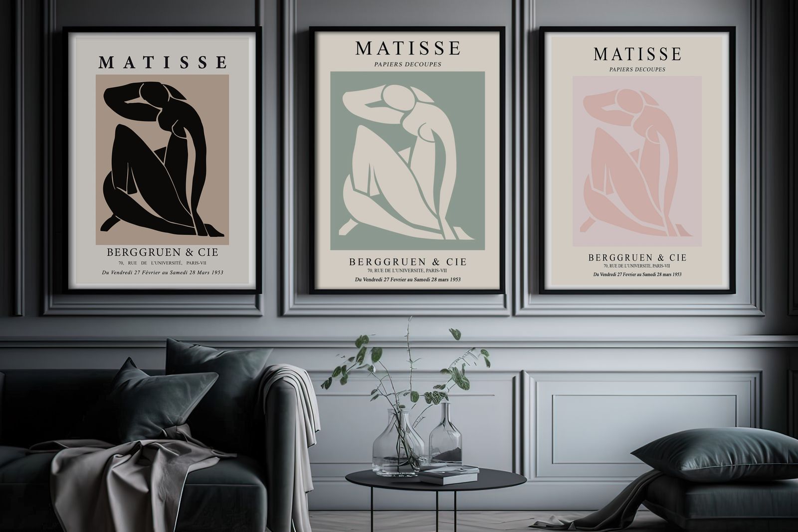Poster - Matisse Cutouts / Set av 3