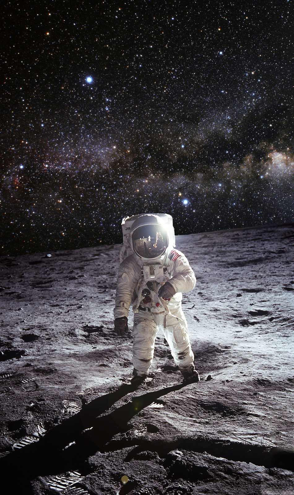 Poster - Astronaut på månen