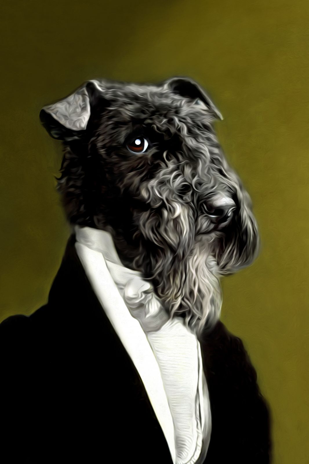 Poster - Stilig Hundporträtt