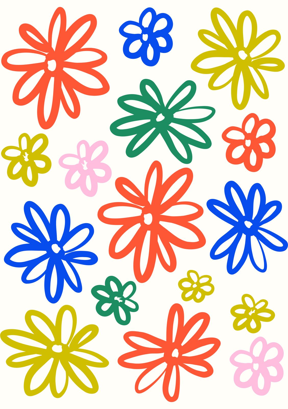 Poster - Livfullt blomsterdesign