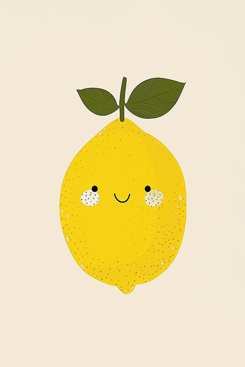 Poster - Leende Citron