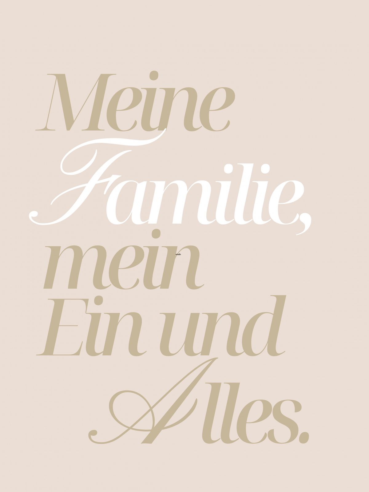 Poster - Min familj, mitt allt