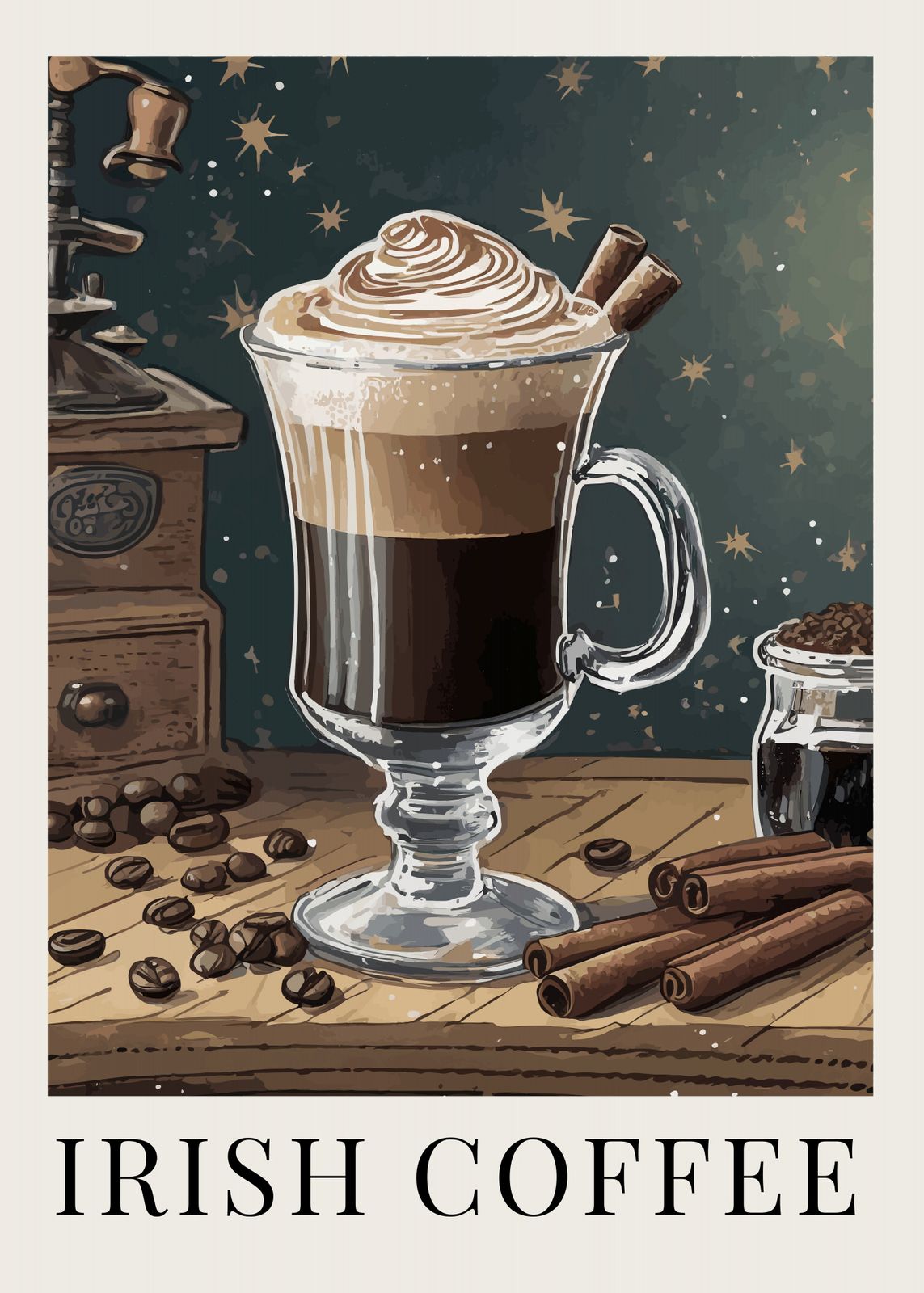 Affisch - Irish Coffee