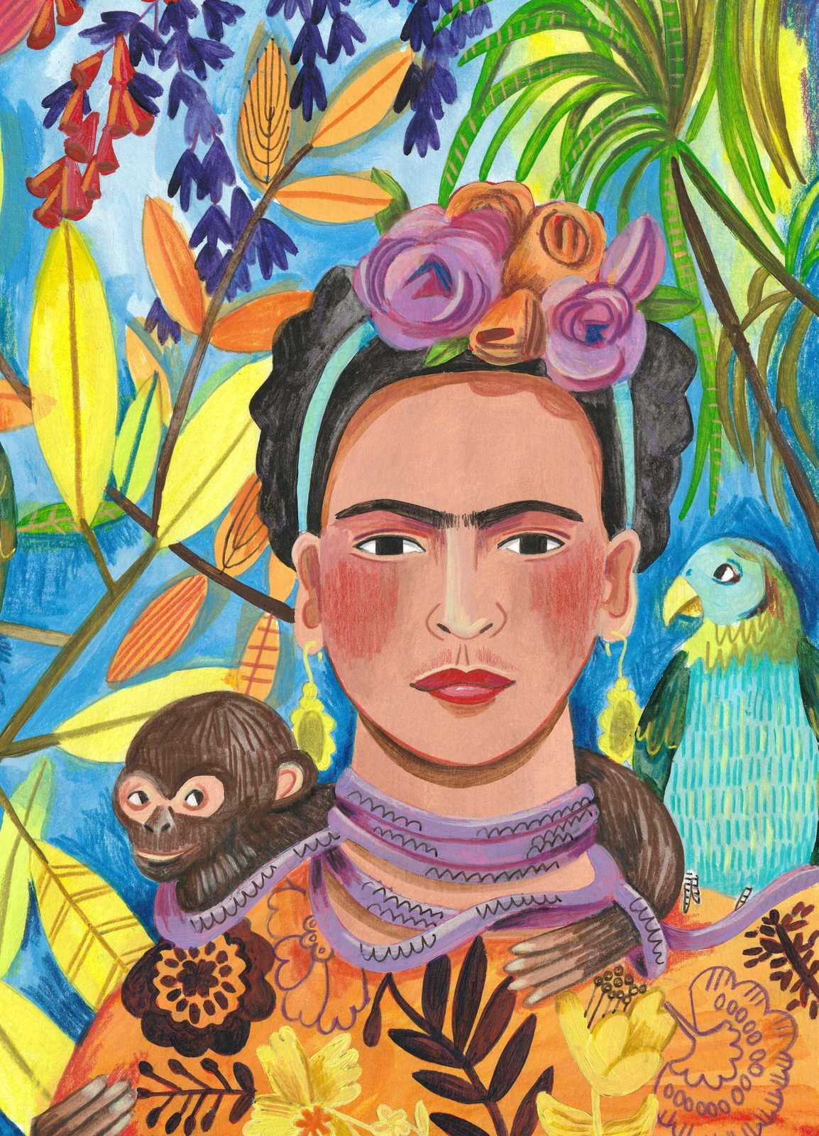 Poster - Frida Kahlo Konstverk