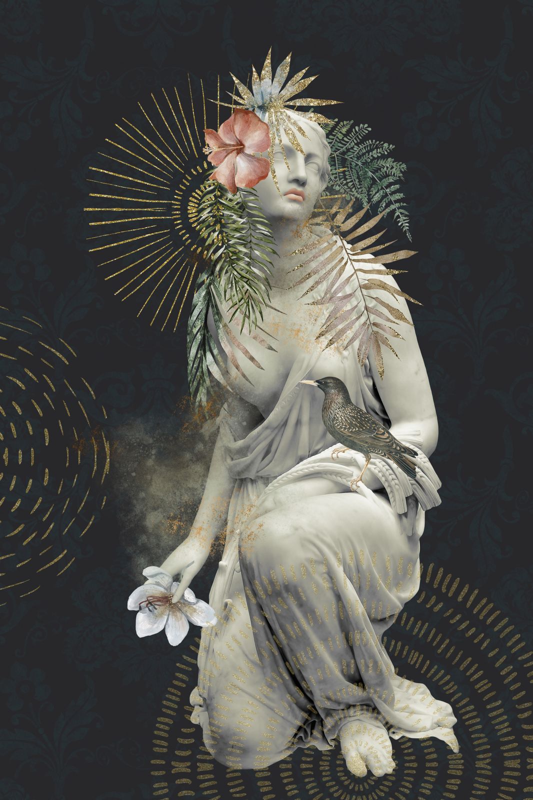 Poster - Surrealistisk Konstskulptur