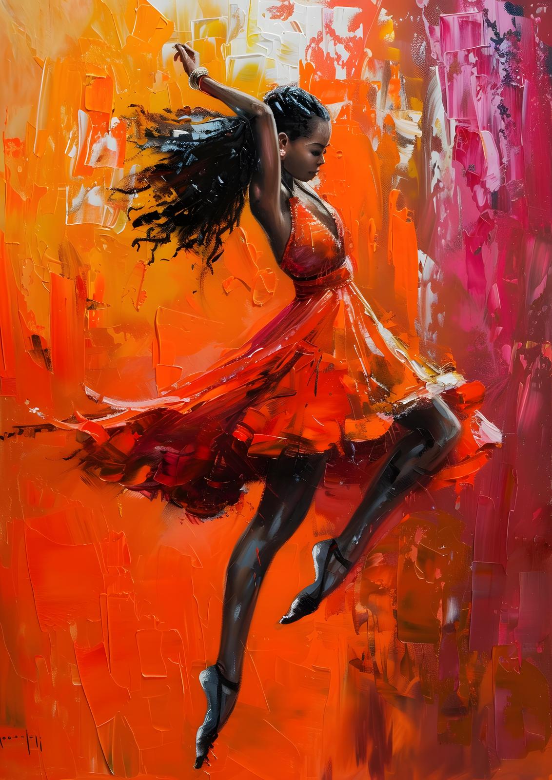 Poster - Dansande Ballerina
