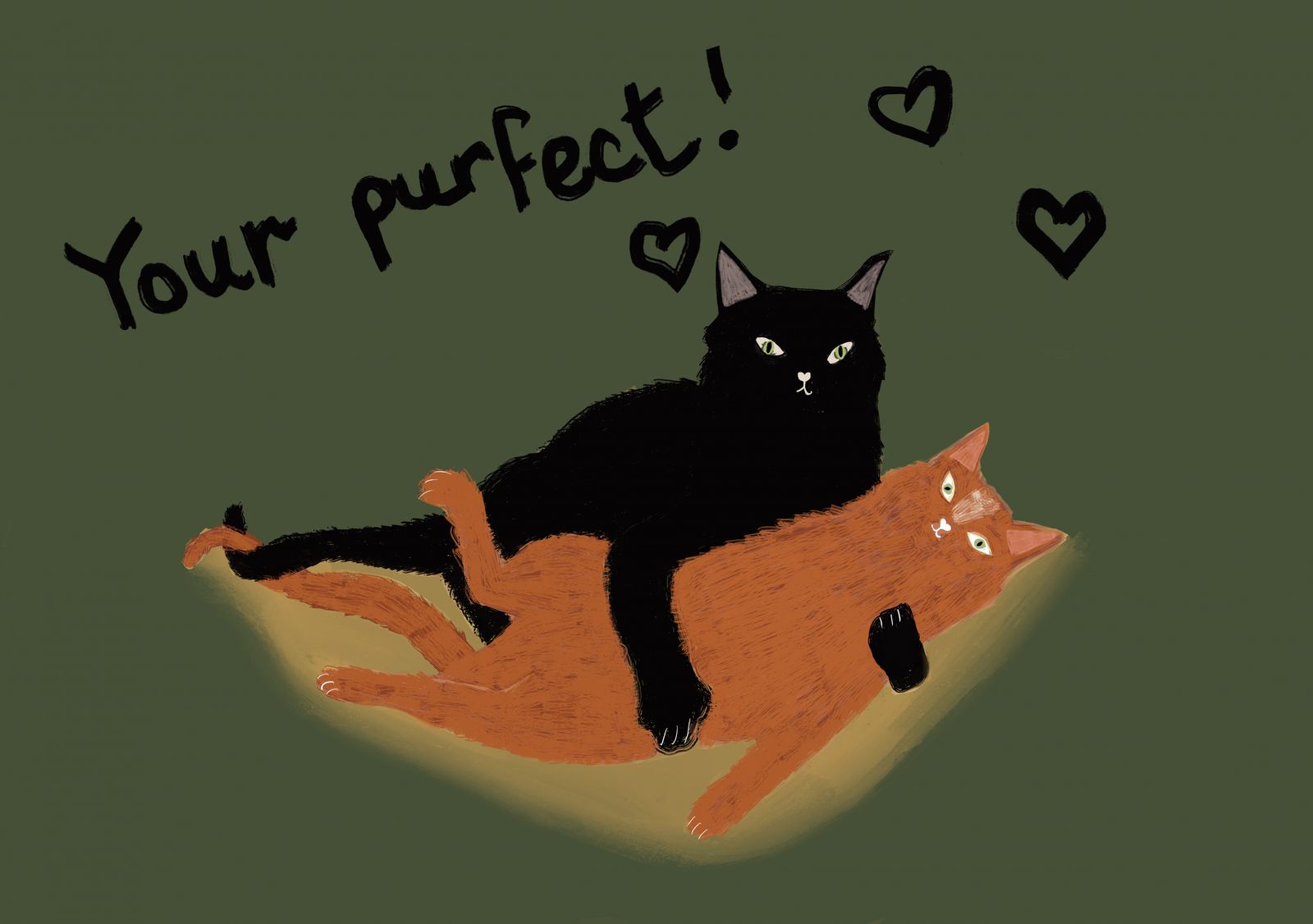 Poster - Lekfulla Katter